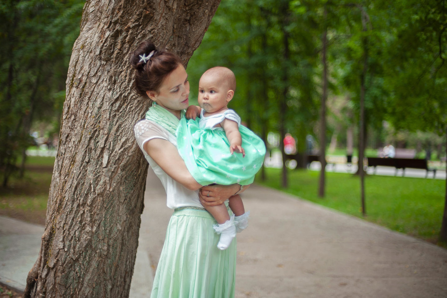 mummy and daughter